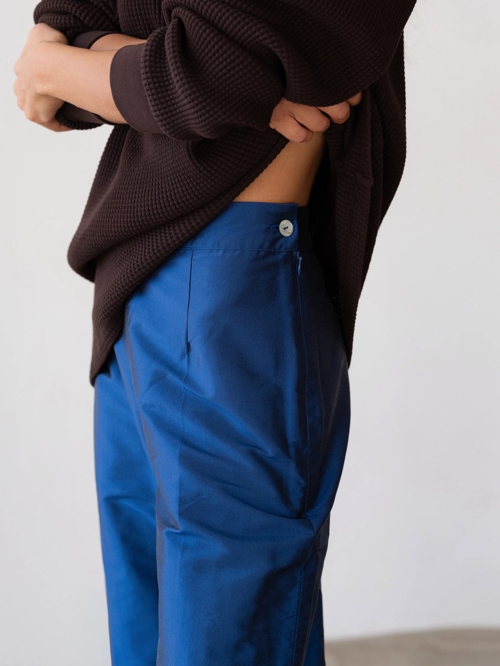 DONNI The Taffeta Cigarette Pant - Picture 2 of 8